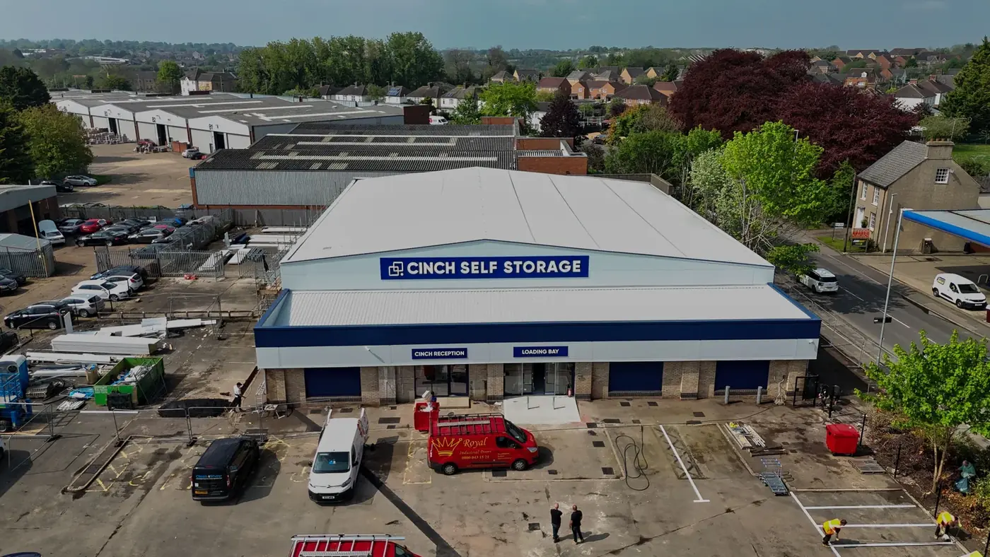 Completed re-engineered entrance with new parapet and cladding